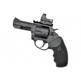 Charter Arms 13535 Mag Pug Large 5 Shot, 3" Black Passivate Steel Barrel & Cylinder, Black Passivate Steel w/Picatinny Rail Frame. Black Combat Rubber Grip, Includes Micro Optic Revolver