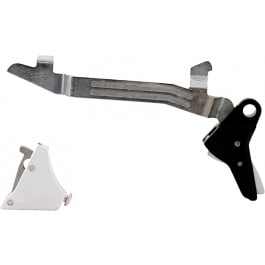 Timney <em>Trigger</em>s ALPHAGLOCK5 Alpha Competition 9mm Luger/40 S&w/22 LR, Silver Straight <em>Trigger</em>, Compatible w/Glock Gen 5 & Glock 44