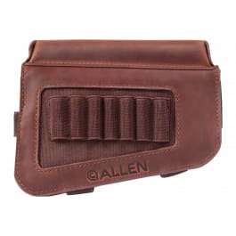 <em>Allen</em> 8519 Westcliff <em>Buttstock</em> <em>Cartridge</em> Carrier 7rd Capacity Leather <em>Rifle</em> <em>Buttstock</em> Mount Features Raised Cheek Piece