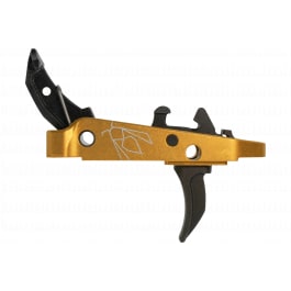 CMC Triggers 47407 Drop-In Yella Jacket Combat Trigger Group 2.0 Single-Stage Curve with 2.50 lbs Draw Weight, Black with Yellow Housing, Fits AK-47