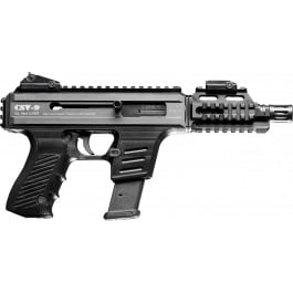 Czech Weapons CSV9 CSV-9 17+1 4.75" Barrel w/Flash Hider, Matte Black Aluminum Receiver, Polymer Grip, Iron Sights, Picatinny Rail Adapter, Ambidextrous Safety & Charging Handle