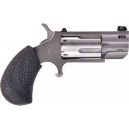 North American Arms Pug NAA-PUG-TP-C Revolver .22 LR/.22 Magnum 1" Barrel 5-Rd Single Action Tritium Sight Rubber Grip Stainless