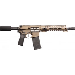 Patriot Ordnance Factory 01803 <em>Minuteman</em> Direct Impingement 30+1 10.<em>50</em>" Black Nitride Barrel, Patriot Brown Rec, Black Buffer Tube Stock & Grip