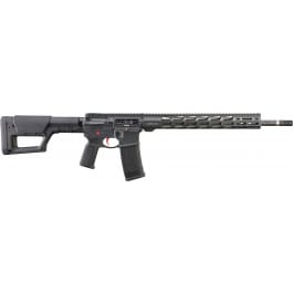 <em>Ruger</em> 8548 <em>AR-556</em> <em>MPR</em> 30+1 18" Proof Research Carbon Fiber Barrel, Gray Rec with Red Accents, Black Magpul PRS Stock & K2 Grip