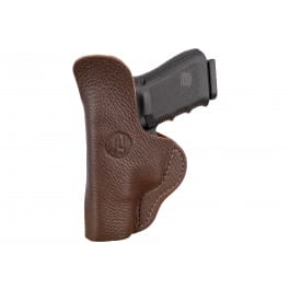 1791 Gunleather 1791 Gunleather FCD4BRWL Fair Chase IWB Size 04 Brown Leather Deer Hide Belt Clip Fits Glock 17/19 Left Hand