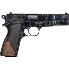 Inglis GP-<em>35</em> 15+1 Hi-Power Style 9MM Pistol, 4.70" Bbl, Color Case Hardened Serrated Carbon Steel Slide & Frame w/Beavertail, Grade III Turkish Walnut Grip