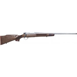 Howa HWH65CSLUX M1500 Super Deluxe Full Size 4+1 22" Black Steel Threaded Barrel, Matte Blued Drilled & Tapped Steel Receiver, Walnut Fixed Wood Stock