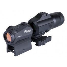 Sig Sauer Electro-Optics SORJ53101 Romeo5/Juliet3 Combo Black 1x/3x 20mm/24mm Red Dot Reticle