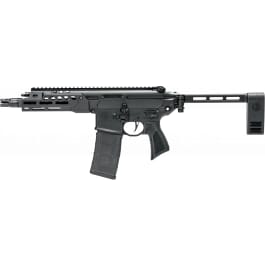 Sig Sauer Rattler LT, Semi Automatic Pistol, PDW, 7.75" Barrel, 5.56 NATO, Short Stoke Gas Piston, PCB Brace, Black - PMCX-556N-7B-LT-PCB