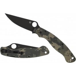 Spyderco C36GPCMOBK2 <em>Military</em> <em>2</em> 4" Folding Plain Black DLC CPM S30V SS Blade/ Digital Camo G10 Handle Includes Pocket Clip