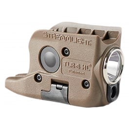 <em>Streamlight</em> 69341 <em>TLR</em>-<em>6</em> HL, Flat Dark Earth - Fits Glock 42/43/43x/48 Red Laser 300 Lumens White LED