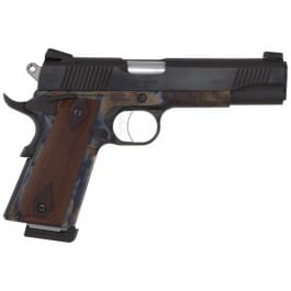 Tyler Gun Works Custom 1911 Government TGWGVCC45 Pistol, .45 ACP, 5" National Match Barrel, 7+1, Blued Slide, Color Case Frame, Walnut Grips