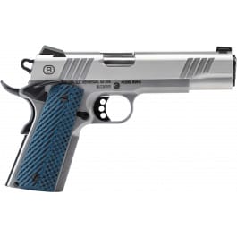 Bersa B19117050SMBL B1911 8+1 Stainless Steel Frame w/Beavertail
