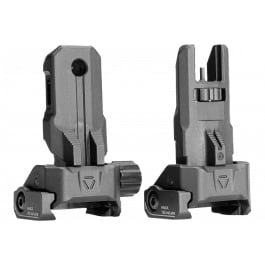 Strike Industries SPBUS Strike Polymer Backup Sights Black Folding for AR-15