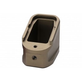 Strike Industries Strike Industries EMPALG17FDE Extended Mag Plate Fits Glock G17 Fits Glock G22 Flat Dark Earth 6061 T-6 Aluminum