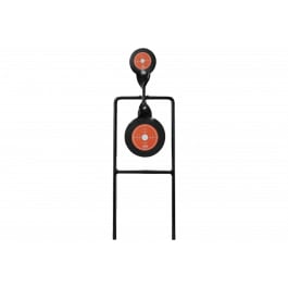 Champion <em>Targets</em> 40875 Gong Spinner Target 3" Top Target/4.7" Bottom Target Black/Orange Steel Bullseye Standing