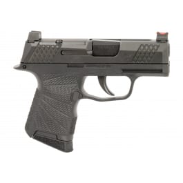 Wilson <em>Combat</em> SIGWCP3659BRC P365 10+1 (2) 3.10", Black, RMRcc <em>Optic</em> Cut Slide with X-Tac Pattern Serrations, Polymer Frame, Sunburst Grips, <em>Optic</em> Height Fiber <em>Optic</em> Sights, Standard Trigger