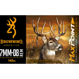 Browning Browning Ammo B192107082 Max Point 7mm-08 Rem 140 GR20 Per Box