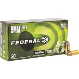 Federal BC9H1 BallistiClean 9mm BallistiClean 100 GRLead-Free <em>Frangible</em> 50 Per Box/20 Cs - 50rd Box