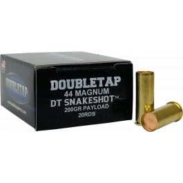 Doubletap Defense DoubleTap SnakeShot .44 Magnum 200gr #9 Shot with Hardcast Full Wadcutter Brass Case 20 Rounds