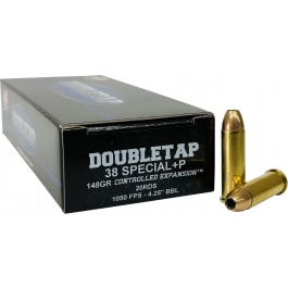 Doubletap Defense DoubleTap Ammunition 38 Special 148 Gr Controlled Expansion JHP 20 Rounds Brass