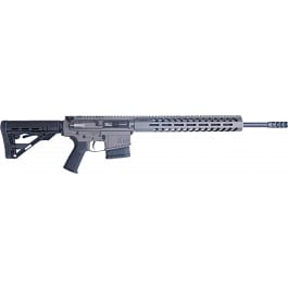 HM Defense HM1065 Avenger 10+1 <em>20</em>" Black Cerakote <em>Match</em> Grade Barrel, Tungsten Gray Cerakote 14" Picatinny Rail Aluminum Receiver, Black Synthetic Mil-Spec HM Stock, Black Polymer Grip