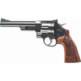 Smith & Wesson 150481 57 Classic DA/SA .41 Mag 6" 6 Walnut Square Butt Blued Revolver