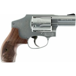 Smith & Wesson 150784 640 Machine Engraved Double .357 2.1" 5 Engraved Wood Stainless Revolver