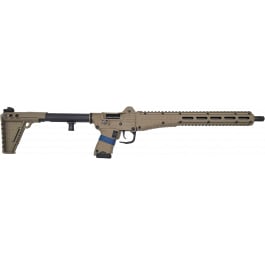 Kel-Tec SUB2K9GLKTAN SUB2000 Gen 3 15+1 16.15" Black Steel Threaded Barrel, Tan Picatinny Rail Aluminum Receiver, Black Synthetic Folding Stock, Black Polymer Grip