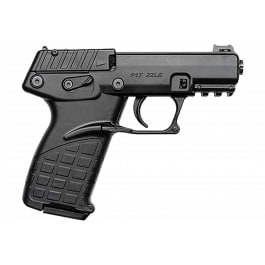Kel-Tec P17BBLKOR P17 16+1 3.80" Black Threaded Barrel, Black Optic Ready/Serrated Slide, Black Polymer Frame w/Picatinny Rail, Black Polymer Grip