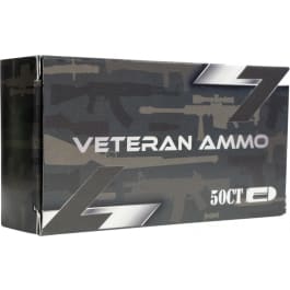 Garaysar Veteran Ammo 9mm 124gr Full Metal Jacket Brass Case 50 Rounds
