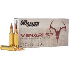 SIG SAUER Ammo 277 SIG Fury 130GR Venari Soft Point Box 20