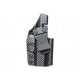 <em>Rounded</em> <em>Gear</em> SWNMPSHIELDCFRHVAR Kydex <em>IWB</em> Black Kydex Fits S&W M&P 9/40 Belt Clip Right Hand