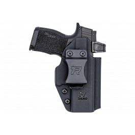 <em>Rounded</em> <em>Gear</em> RGUNVRSLCMPCTBLK Universal Kydex <em>IWB</em> Black Kydex Belt Clip Fits Compact Sized Handguns Right Hand