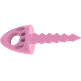 TargetTack Pink Polycarbonate Plastic 1" For Paper/Vinyl <em>Targets</em> 12 Pack