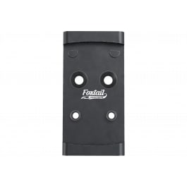 Foxtail Precision 100010 Adapter Plate for Glock MOS, 7075 Aluminum, Black Anodized, Holosun 407K/507K/EPS Carry Compatible