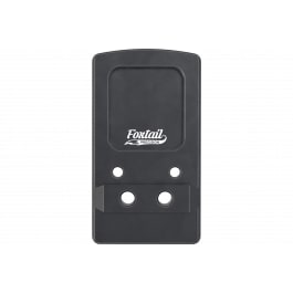 Foxtail Precision Foxtail Precision 100015 Rear Sight Dovetail Optic Adapter Plate, Black Anodized - Compatible With Glock Non-MOS Pistols