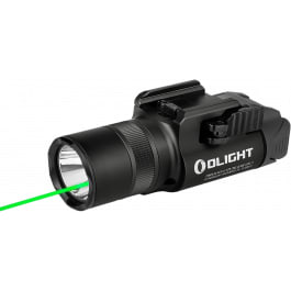 <em>Olight</em> BALDRPRORBK Baldr <em>Pro</em> R Black Anodized 300/500/1,350 Lumens White LED Green Laser
