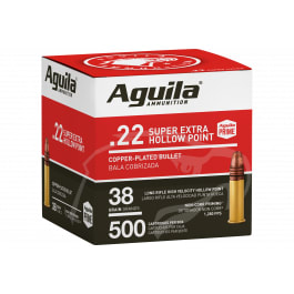 Aguila 1B221118 22 LR High Velocity SP 38 GR  - 500rd Box