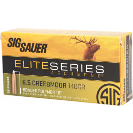 <em>Sig</em> <em>Sauer</em> E65CMPH14020 Platinum Hunter 6.5Creedmoor <em>140 GR</em> Bonded Polymer Tip 20 Per Box/10 Case - 20rd Box