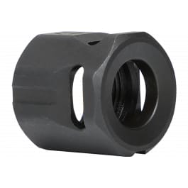 Strike Industries Strike Industries MCCIRCLE Micro Threaded Compensator Black Steel 1/2"X28 Threads 0.64" OAL Compatible w/ 9mm/357 SIG