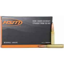 HSM 8mm Mauser 195gr Soft Point 20 Round Box Brass Case [8Mauser-5-N]