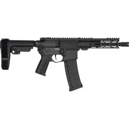 CMMG Banshee Mk4 FourSix 46A870D-AB Pistol, 4.6x30mm, 8" Barrel, 40rd, Semi-Auto, Armor Black, AR15 Controls, Optics-Ready.