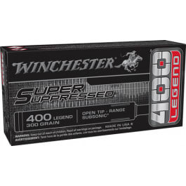 Winchester Winchester Ammo SUP400 Super Suppressed 400Legend 300 GR Open Tip 20 Per Box