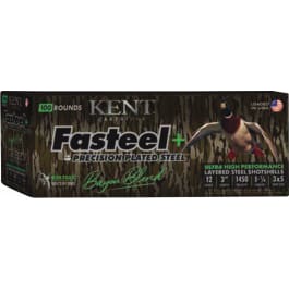 Kent Cartridge Kent Cartridge Fasteel+ Bayou Blend 12 Gauge 3" 1 1/4 oz 3x5 Precision Plated Steel Shot 100 Rd Case CC123FSP363X5
