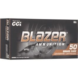 CCI CCI Blazer Brass 40 S&W 180gr Jacketed Hollow Point 50rd Brass Case