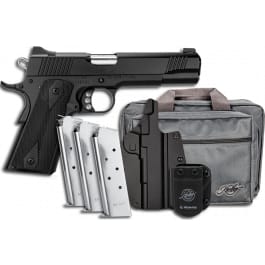 Kimber Custom LW <em>Club</em> Bundle .45 ACP 5" Barrel 7rd Semi-Auto Pistol W/ 3 Mags, Mission First Tactical Holster, Mag Pouch, & Range Bag - 3700812
