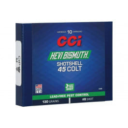 CCI CCI 3746B Pest Control HEVI-Bismuth 45Colt 130 GR Shotshell #8 Shot 10 Per Box/20 Case - 10rd Box