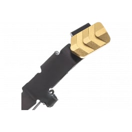 Tyrant Cnc TDGSTOP24GOLD <em>Extended</em> <em>Slide</em> <em>Release</em> - Compatible With Glock 9mm Gen 2-4 Pistols, Gold 6061 Aluminum
