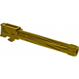 Rival RA20G104E Gold Threaded Barrel - Compatible With Glock 17 Gen 5 Pistols